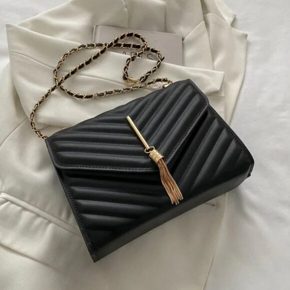 Richly Chic Handbag Crossbody Purse, Black - Picture 2 of 4